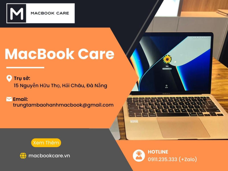 Thay dây sạc, sửa sạc macbook Đà Nẵng chuyên nghiệp tại Macbook Care